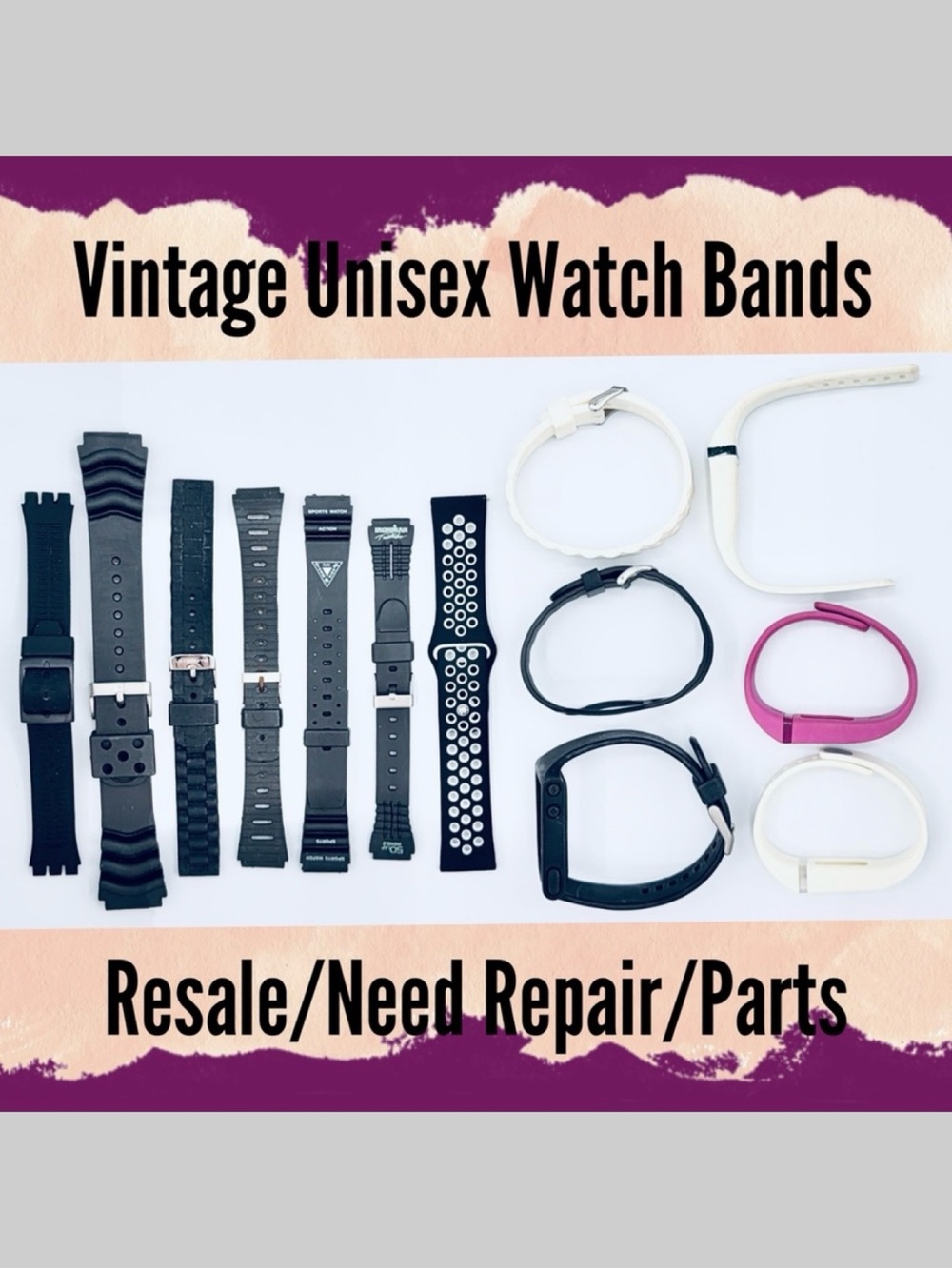 13 Used Men’s & Women’s Watch Bands Lot/Bundle